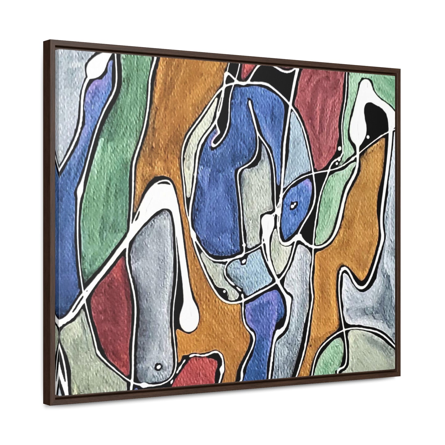 Blue Girl Gallery Canvas Wraps, Horizontal Frame