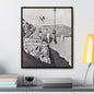 Suspended Boulder Dam Worker Gallery Canvas Wraps Vertical Frame 20″ x 24″ 1.25" Black