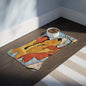 Fox Pet Feeding Mats - Bone shape (30" × 18") White - food mat