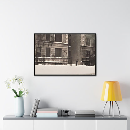 430 W 119th St New York Gallery Canvas Wraps Horizontal Frame 36″ x 24″ Black white Premium Gallery Wraps (1.25″)