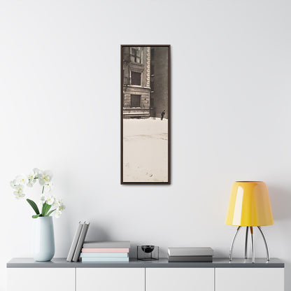 430 W 119th St New York Gallery Canvas Wraps Vertical Frame 12″ x 36″ Premium Gallery Wraps (1.25″) white black
