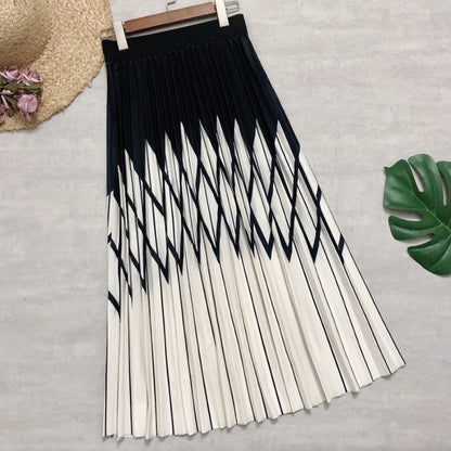 Magnolia Pleated Skirt - Black One Size - skirt