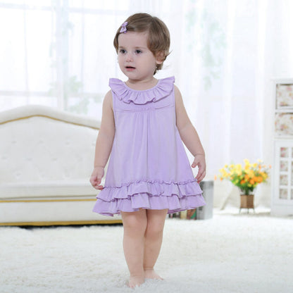 Childrens Summer Dress - Pueple 110 - toddler dress