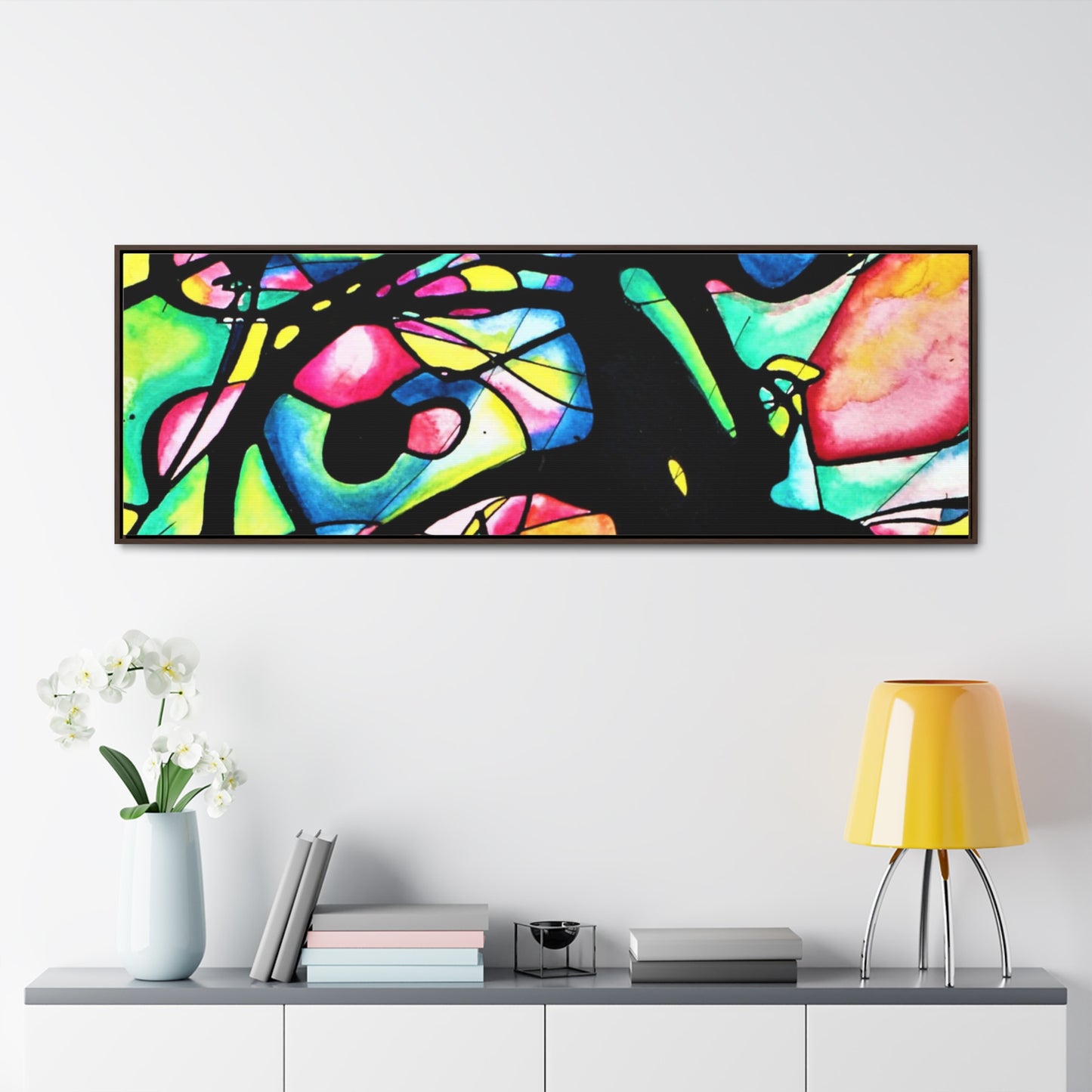 Peacock Gallery Canvas Wraps, Horizontal Frame