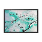 Teal Burst Gallery Canvas Wraps, Horizontal Frame 18″ x 12″ Premium Gallery Wraps (1.25″)