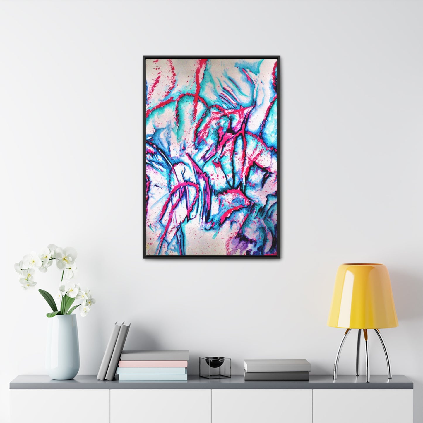 Pink Jellyfish Gallery Canvas Wraps, Vertical Frame