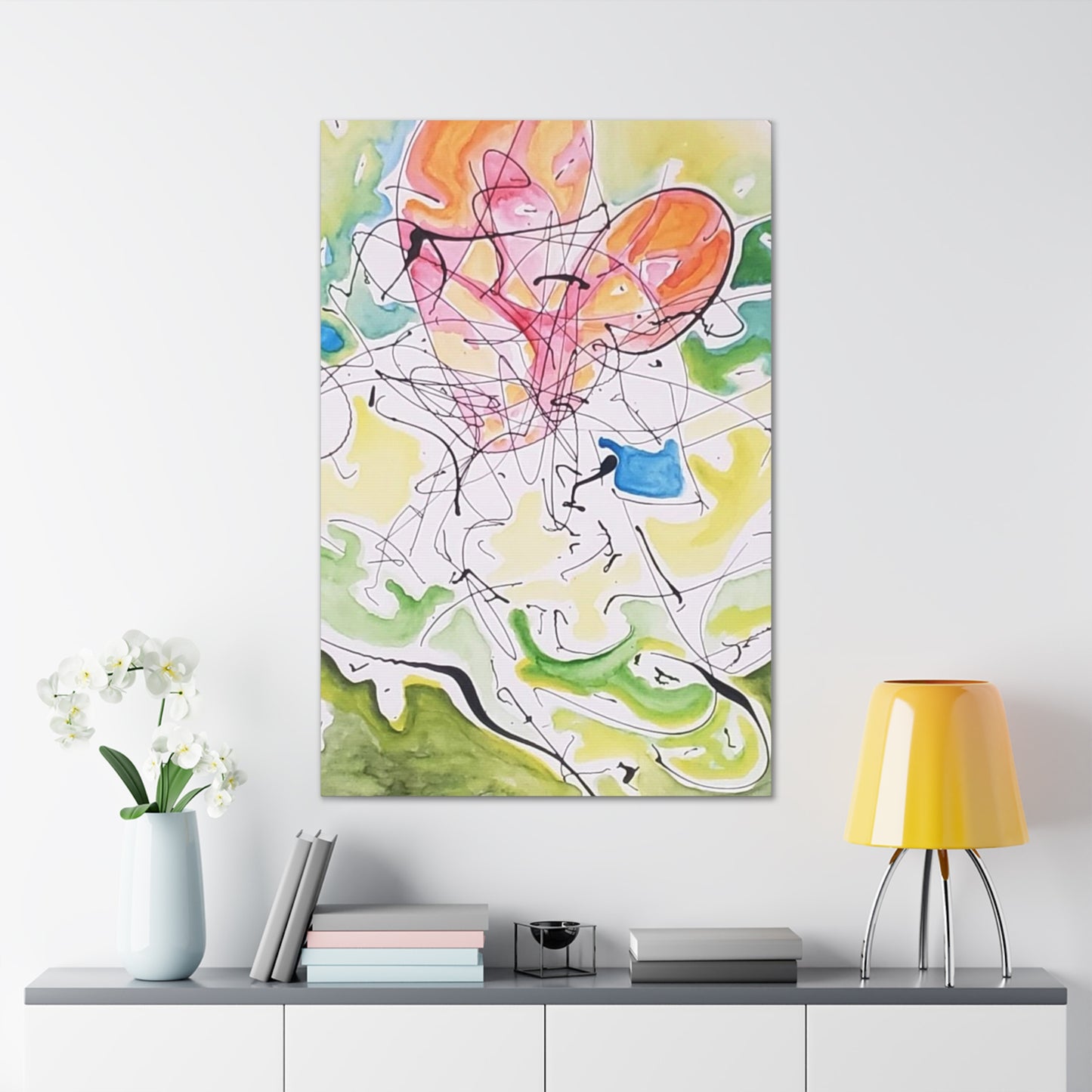 Paper Heart Canvas Gallery Wraps Printify