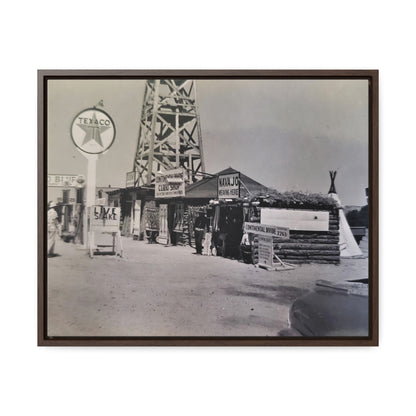 Texaco Station Continental Divide Gallery Canvas Wraps, Horizontal Frame