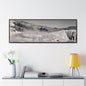 Mammoth Hot Springs Gallery Canvas Wraps Horizontal Frame 60″ x 20″ Walnut Premium Gallery Wraps (1.25″)