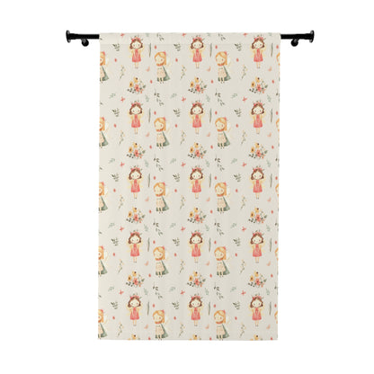 Kids Floral Window Curtains - Kia Day Design