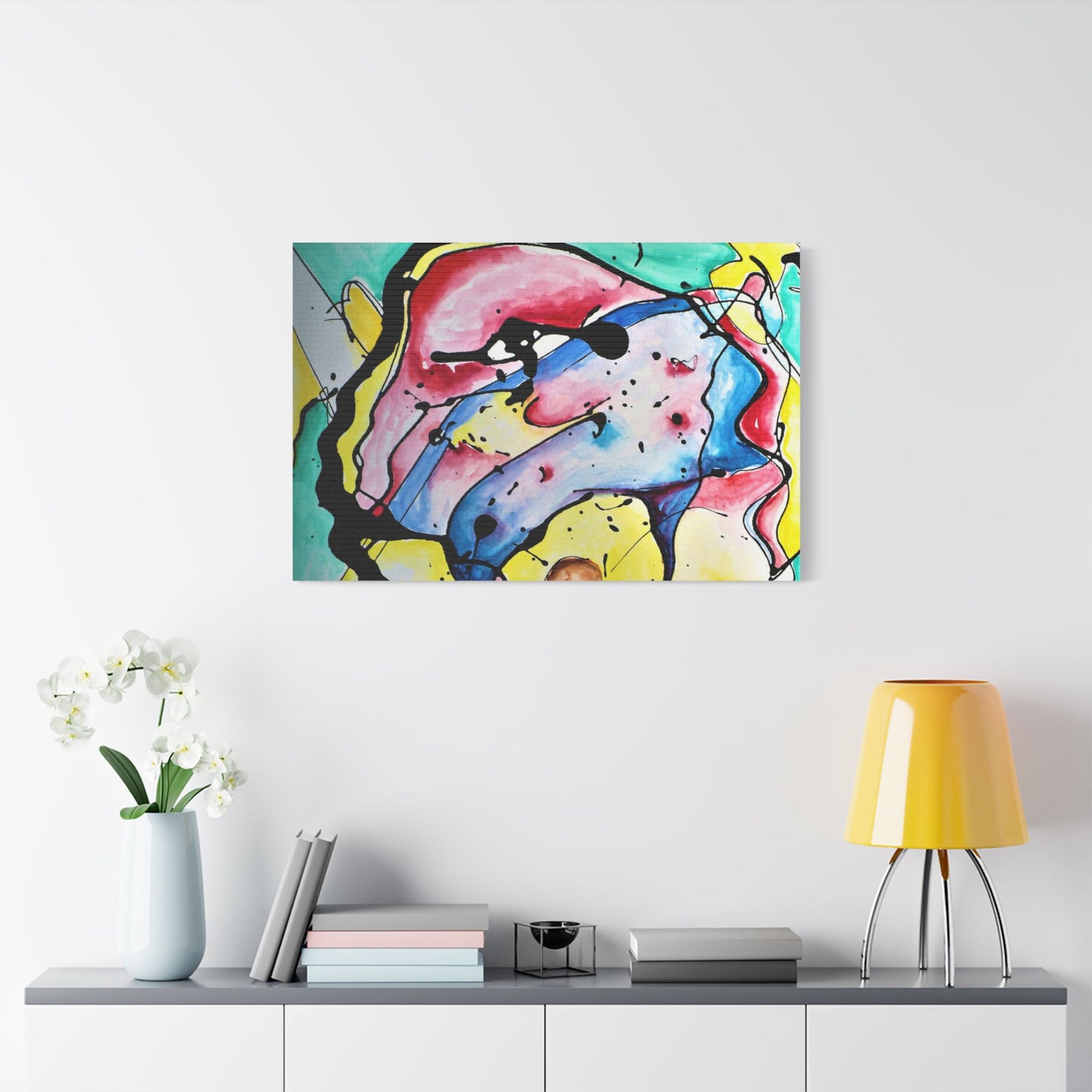 3rd Eye Sundae Satin Canvas Stretched - Kia Day Design