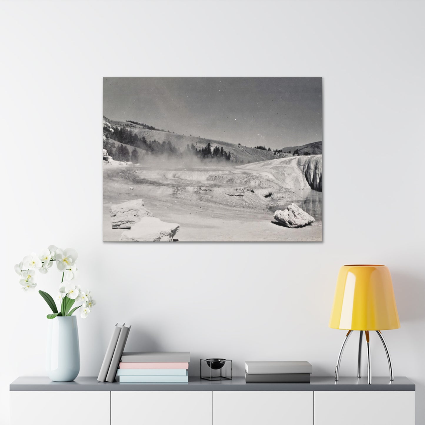 Mammoth Hot Springs Canvas Gallery Wraps