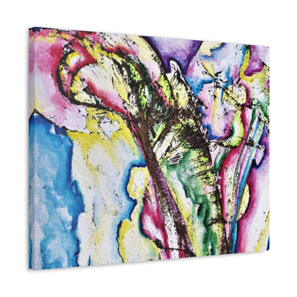 Calla Lilies Stretched Canvas