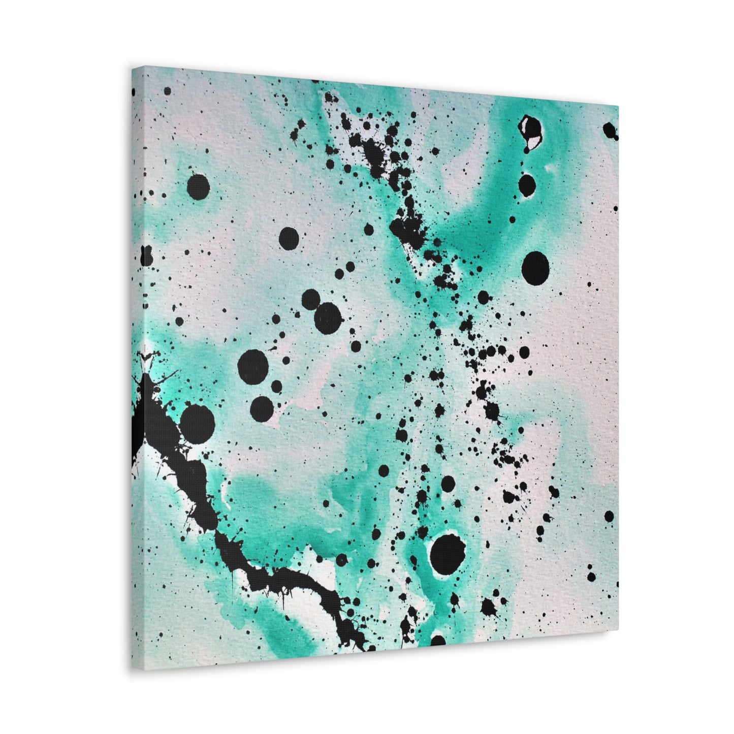 Teal Burst Canvas Gallery Wraps