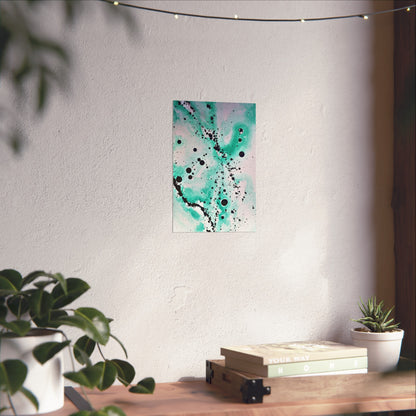 Teal Burst Fine Art Posters