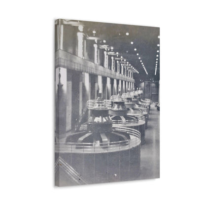 Boulder Dam Powerhouse Stretched Canvas