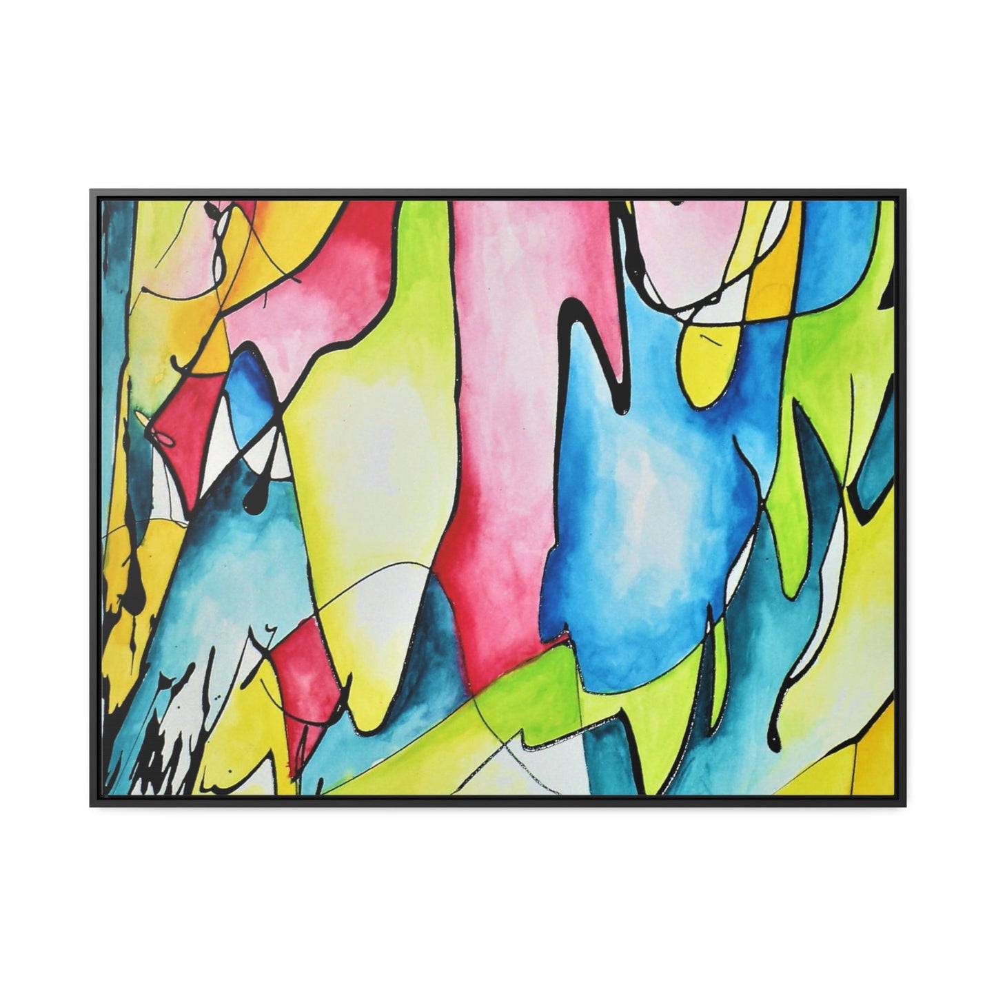 Blue Flame Gallery Canvas Wraps, Horizontal Frame