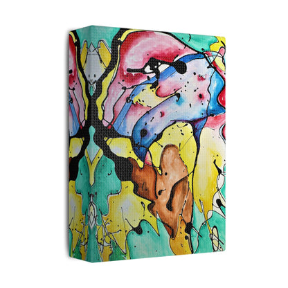 3rd Eye Sundae Satin Canvas Stretched - Kia Day Design