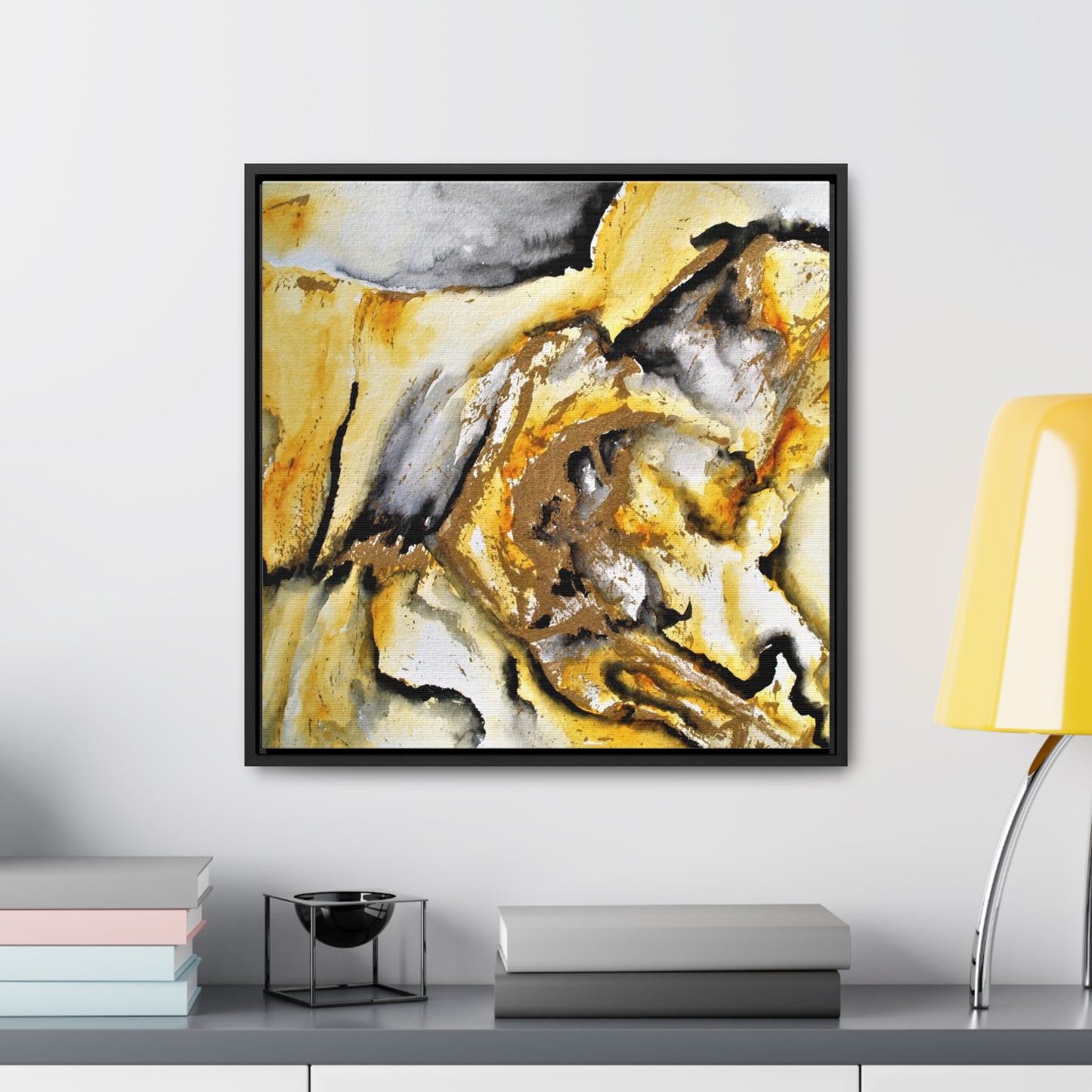 Tiger Stripe Gallery Canvas Wraps, Square Frame