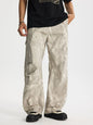 Men's Full Size Relaxed Fit Cargo Pants Plus Size - Gray Apricot -