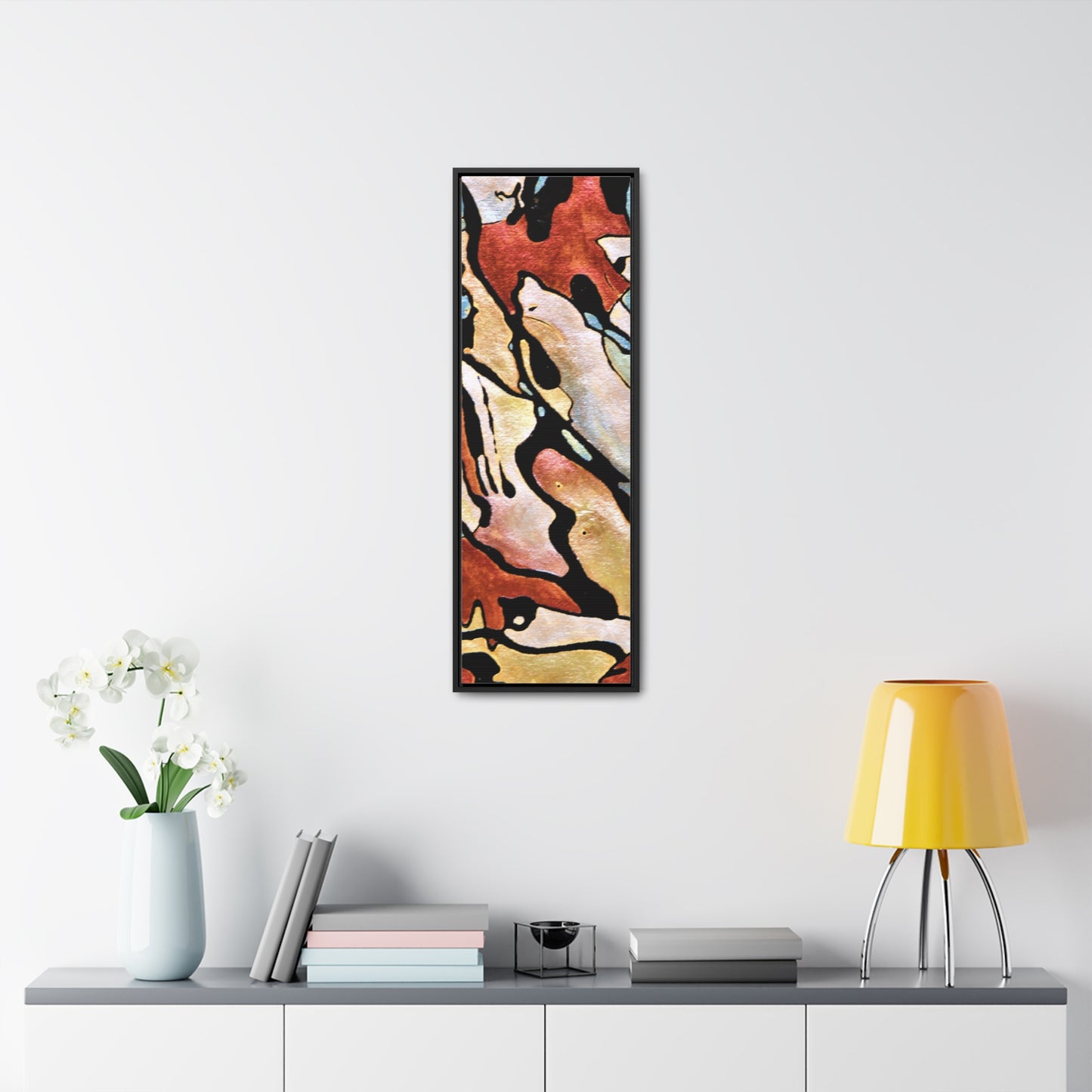 Blue Falls Gallery Canvas Wraps, Vertical Frame