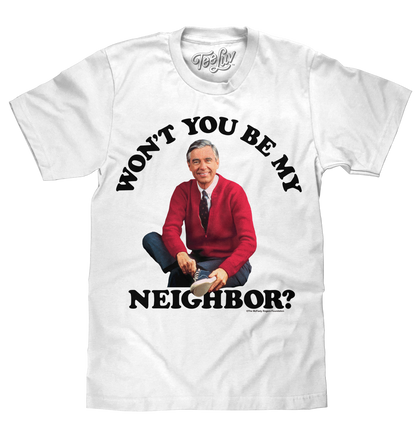 Mister Rogers Won't You Be My Neighbor T-Shirt - White- Tee Luv- {{Product type}}