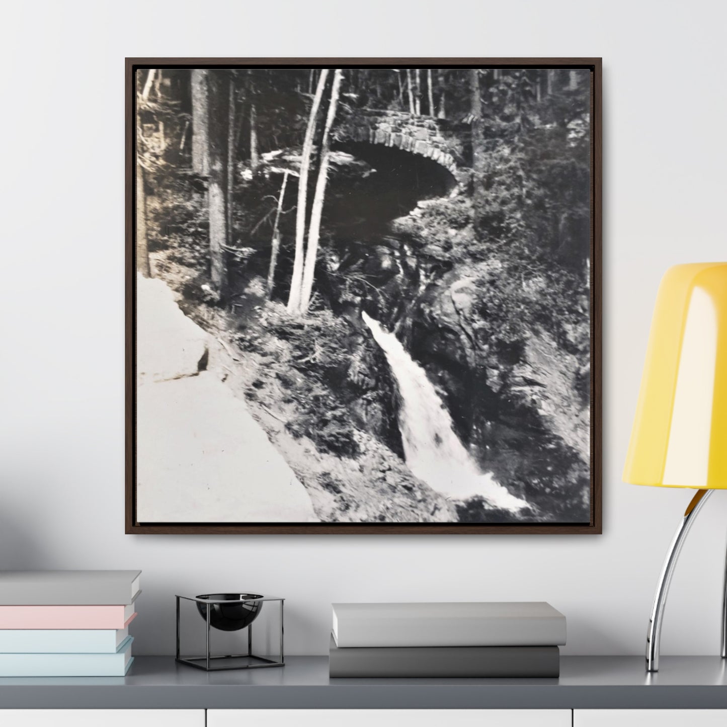 Narada Falls Yellowstone Gallery Canvas Wraps, Square Frame