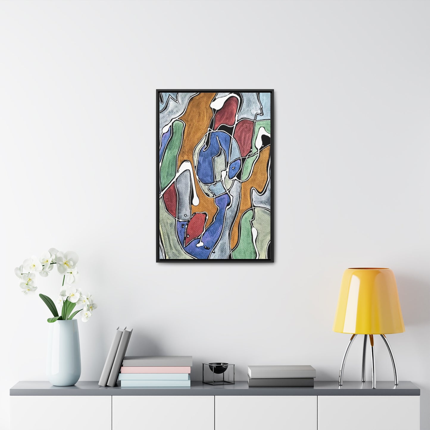 Blue Girl Gallery Canvas Wraps, Vertical Frame