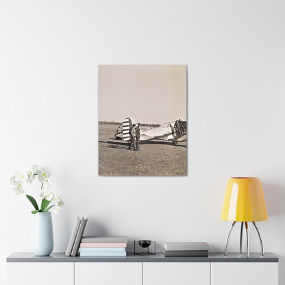 Army Pursuit Plane Ames Airport 1939 Canvas Gallery Wraps 24″ x 30″ 1.25"
