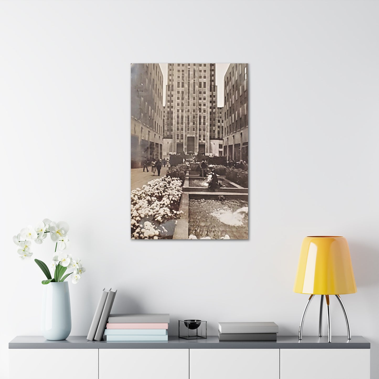 Rockefeller Plaza Canvas Gallery Wraps