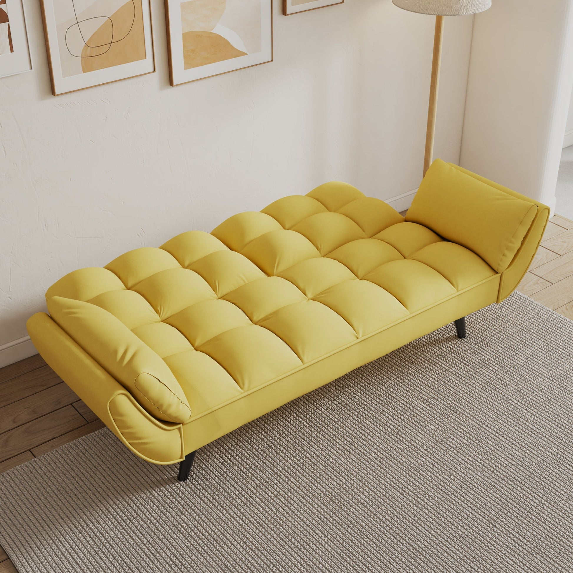 Sofa Soft Two Armrests Throw Pillow Pillow Comfortable Fit Apartment Bedroom Small Space- Unique Piece Furniture- {{Product type}}
