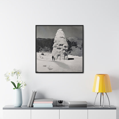 Liberty Cap Yellowstone Gallery Canvas Wraps Square Frame 30″ x 30″ 1.25" Black