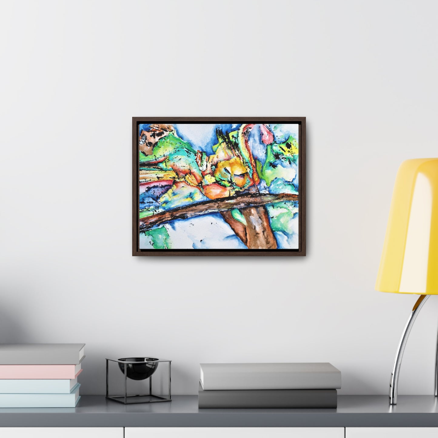 Owl In Flight Gallery Canvas Wraps, Horizontal Frame