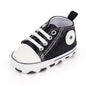 Fashionable Cute Canvas Shoes for Newborn Babies - Black 12cm - baby shoes
