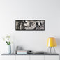 Eagles Nest Rock Yellowstone Gallery Canvas Wraps Horizontal Frame 36″ x 12″ Black 1.25"