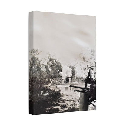 Bridge Satin Canvas Stretched