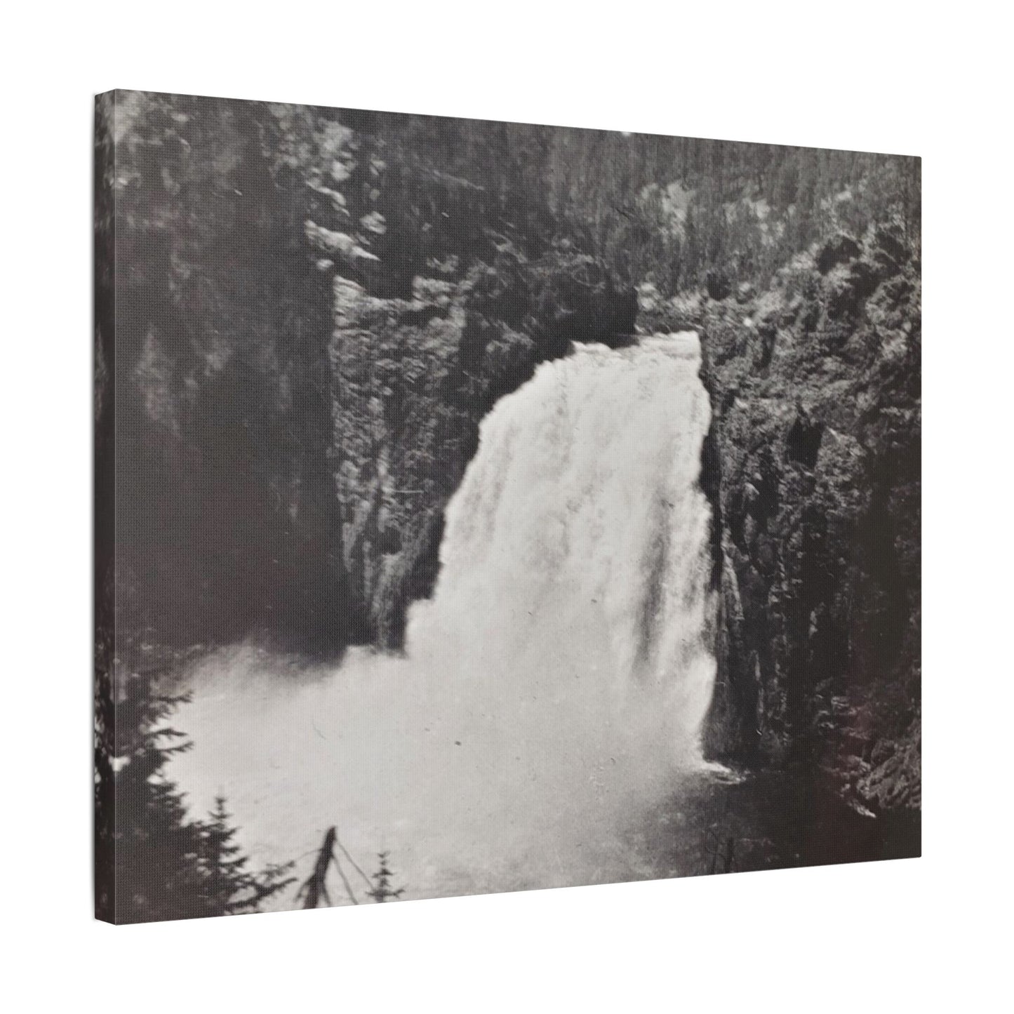 Upper Falls Yellowstone Satin Canvas, Stretched