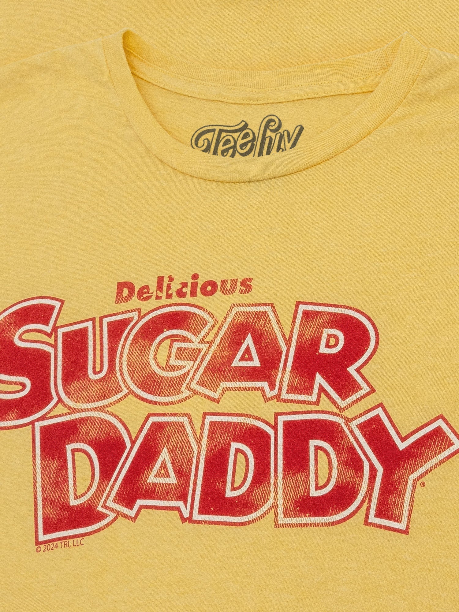 Delicious Sugar Daddy Candy T-Shirt - Light Yellow- Tee Luv- {{Product type}}