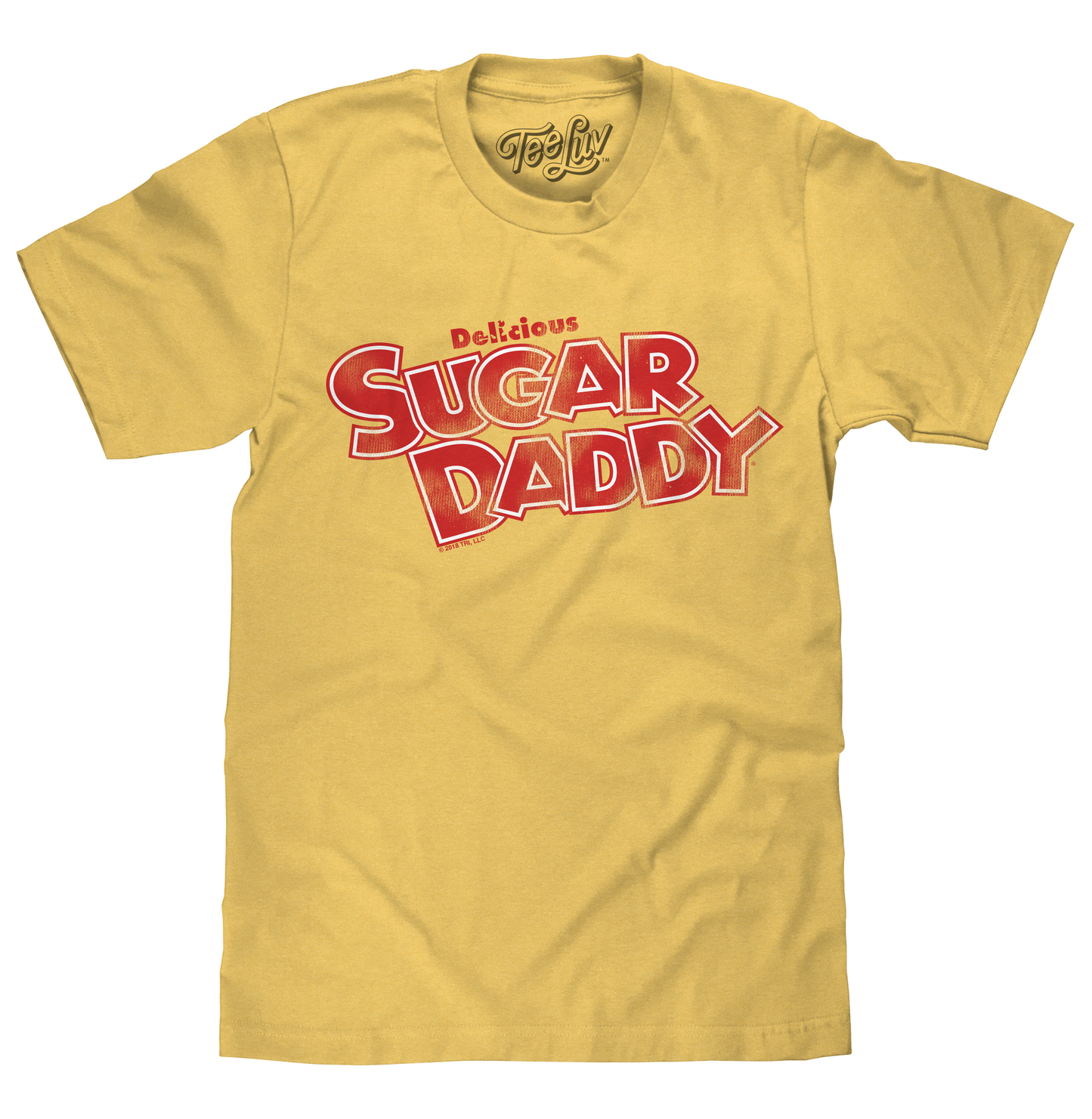 Delicious Sugar Daddy Candy T-Shirt - Light Yellow- Tee Luv- {{Product type}}