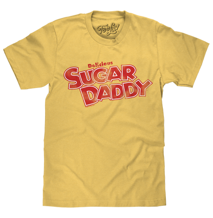 Delicious Sugar Daddy Candy T-Shirt - Light Yellow- Tee Luv- {{Product type}}