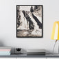 Gibbon Falls Yellowstone Gallery Canvas Wraps Vertical Frame 16″ x 20″ Premium Gallery Wraps (1.25″) Black