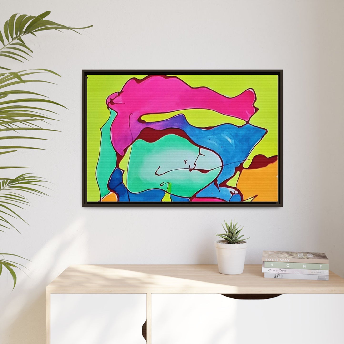 Kool Kid Matte Canvas Framed - Kia Day Design