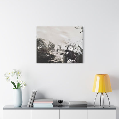 Bridge Satin Canvas Stretched
