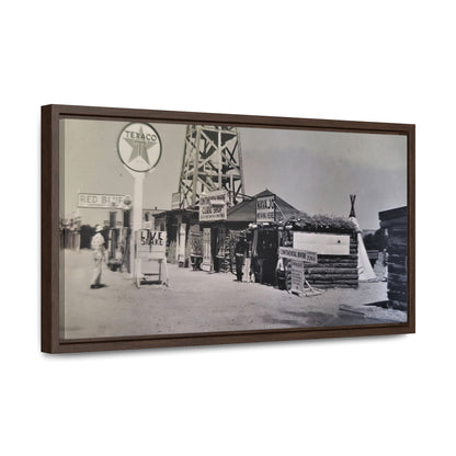 Texaco Station Continental Divide Gallery Canvas Wraps, Horizontal Frame