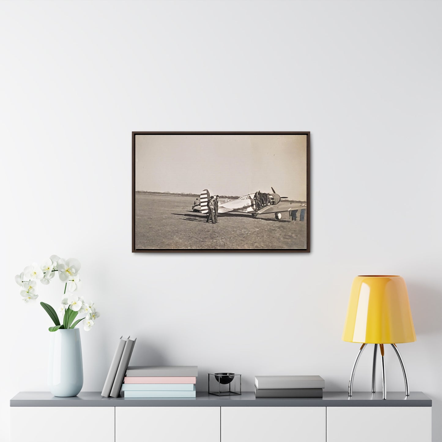 Army Pursuit Plane Ames Airport 1939 Gallery Canvas Wraps, Horizontal Frame