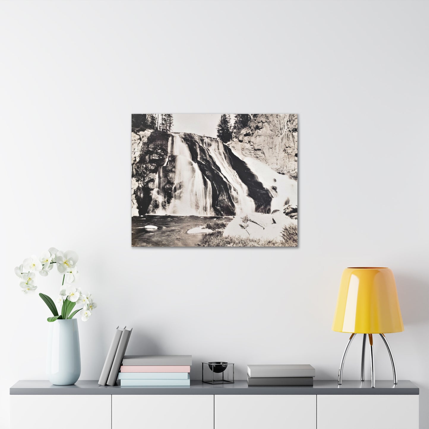 Gibbon Falls Yellowstone Canvas Gallery Wraps