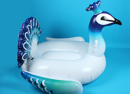 Inflatable Peacock Pool Float Lounge Raft - - pool float