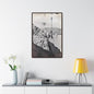 Suspended Boulder Dam Worker Gallery Canvas Wraps Vertical Frame 24″ x 36″ 1.25" Walnut