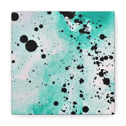 Teal Burst Canvas Gallery Wraps 6″ x 6″ 1.25"