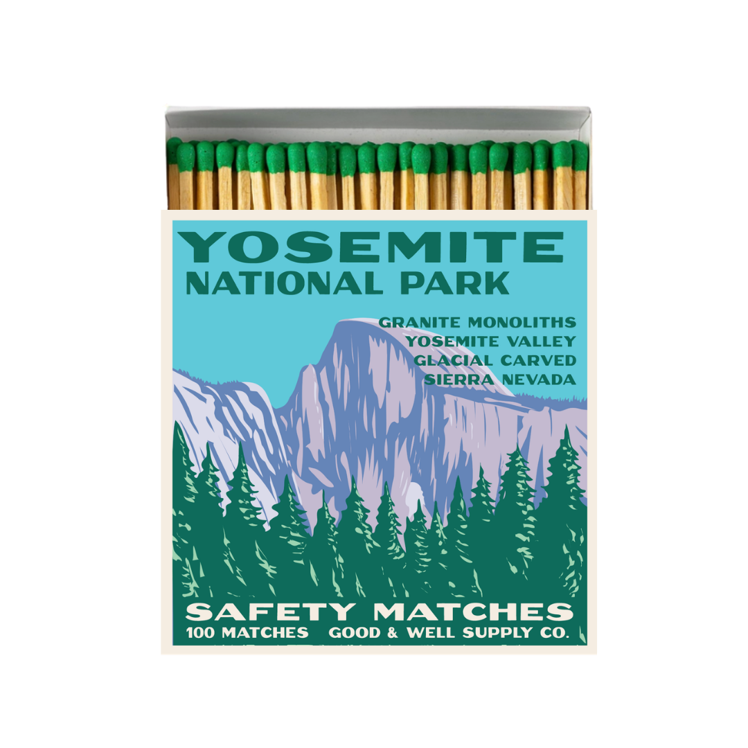 Yosemite Vintage National Park Cabin Matches - -